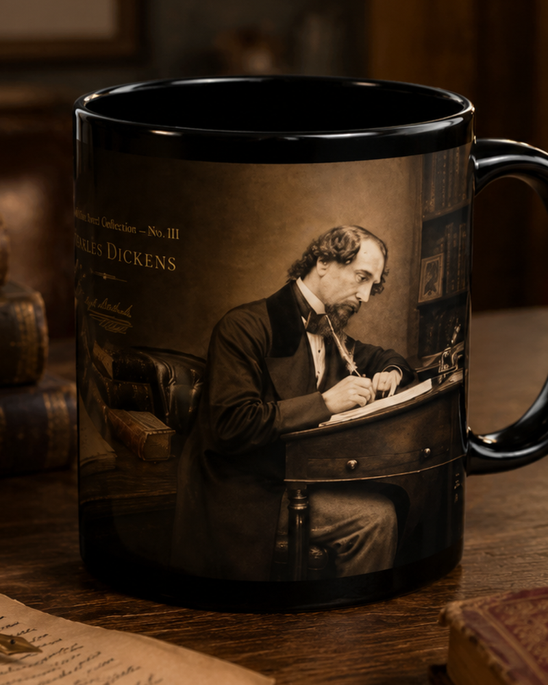 Charles Dickens literary companion mug