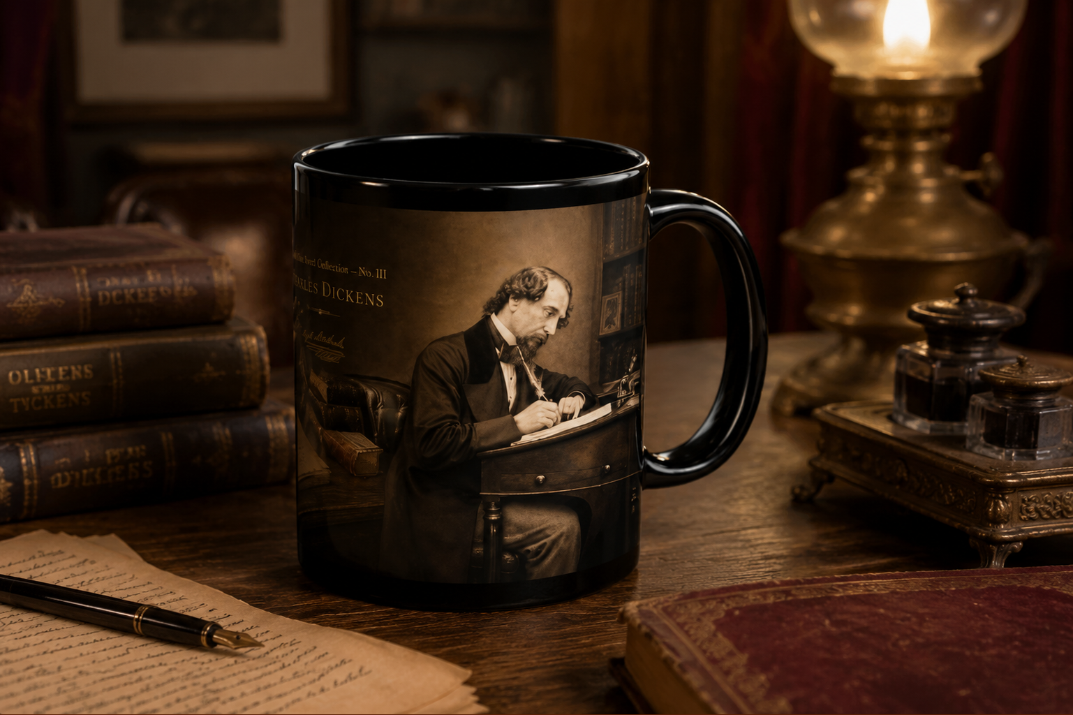 Charles Dickens literary companion mug by Baker Street Press