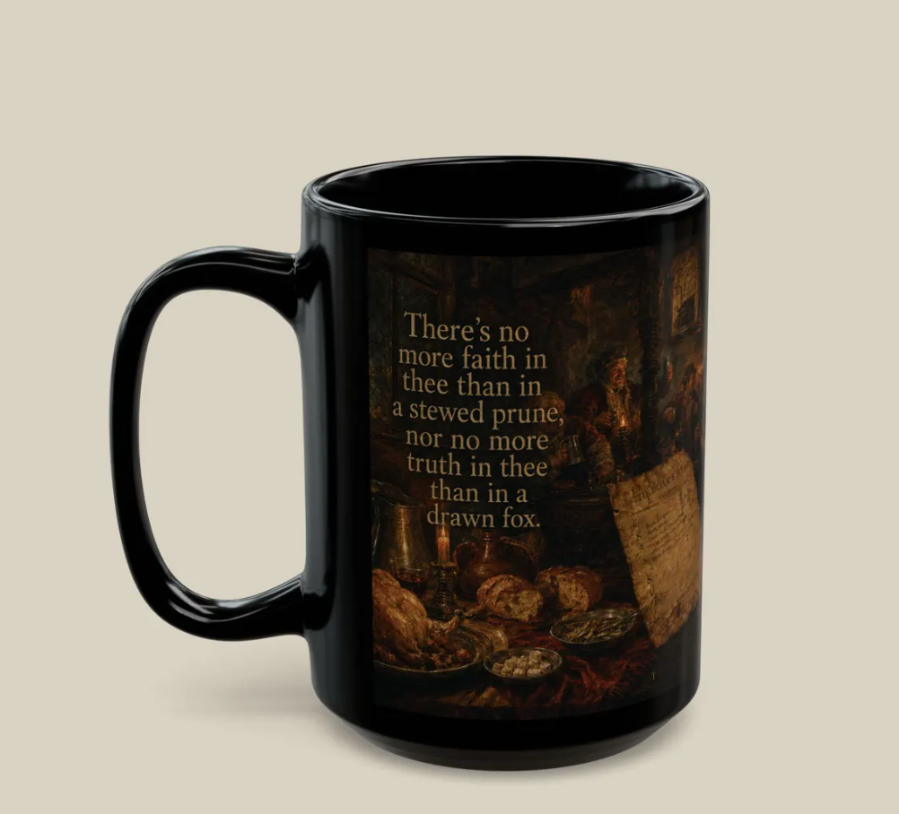 Falstaff mug, left view