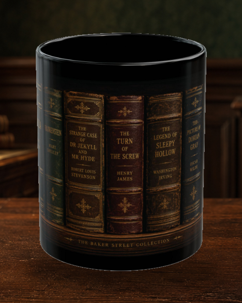 The Gothic Library literary companion mug