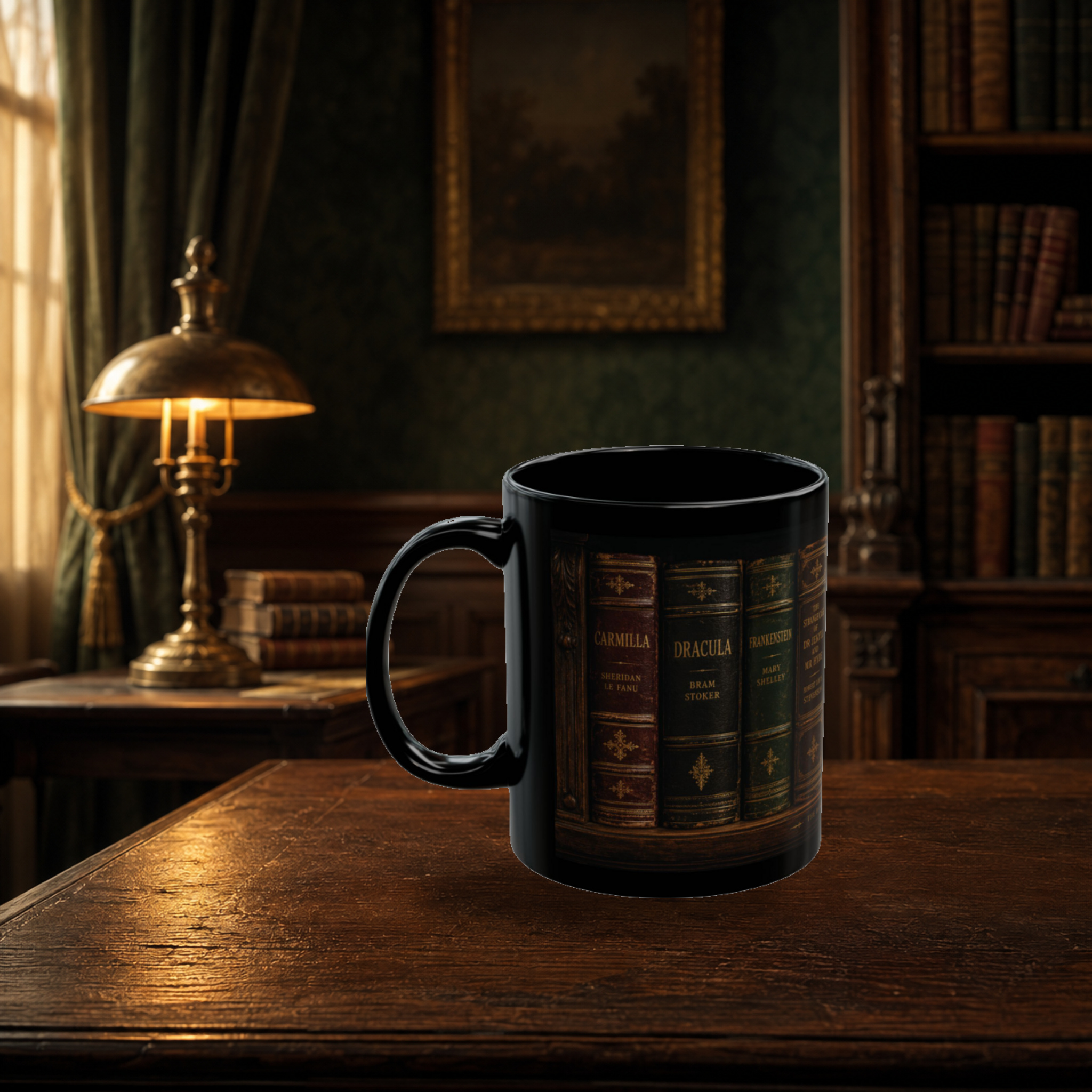 Gothic Library mug, left view