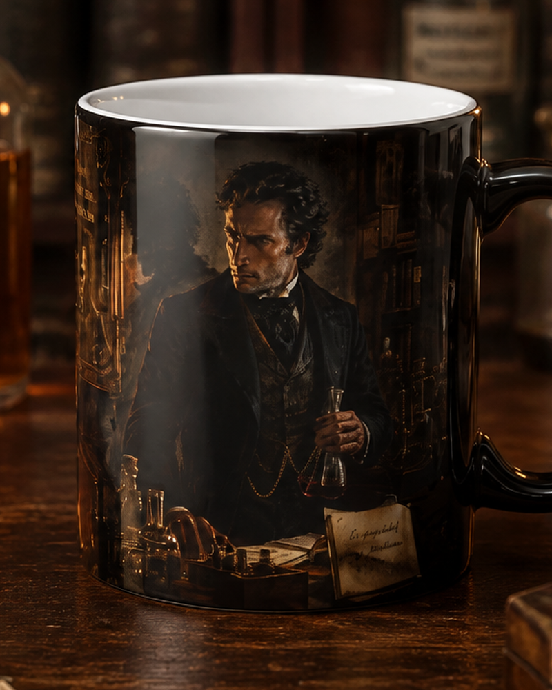 Dr. Jekyll & Mr. Hyde literary companion mug
