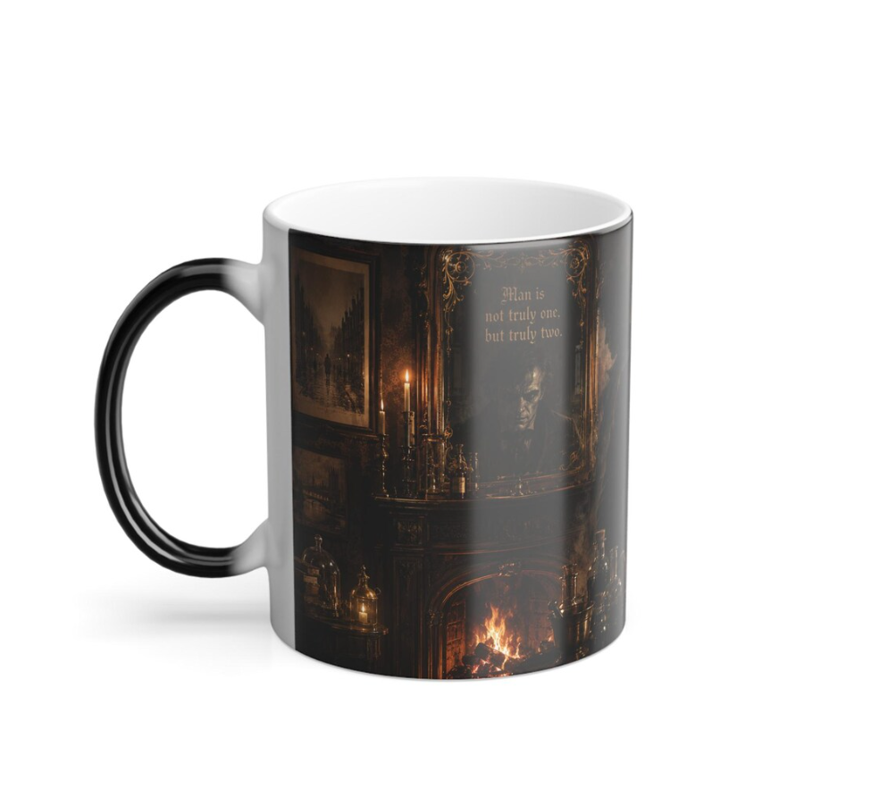 Dr. Jekyll and Mr. Hyde mug, left view