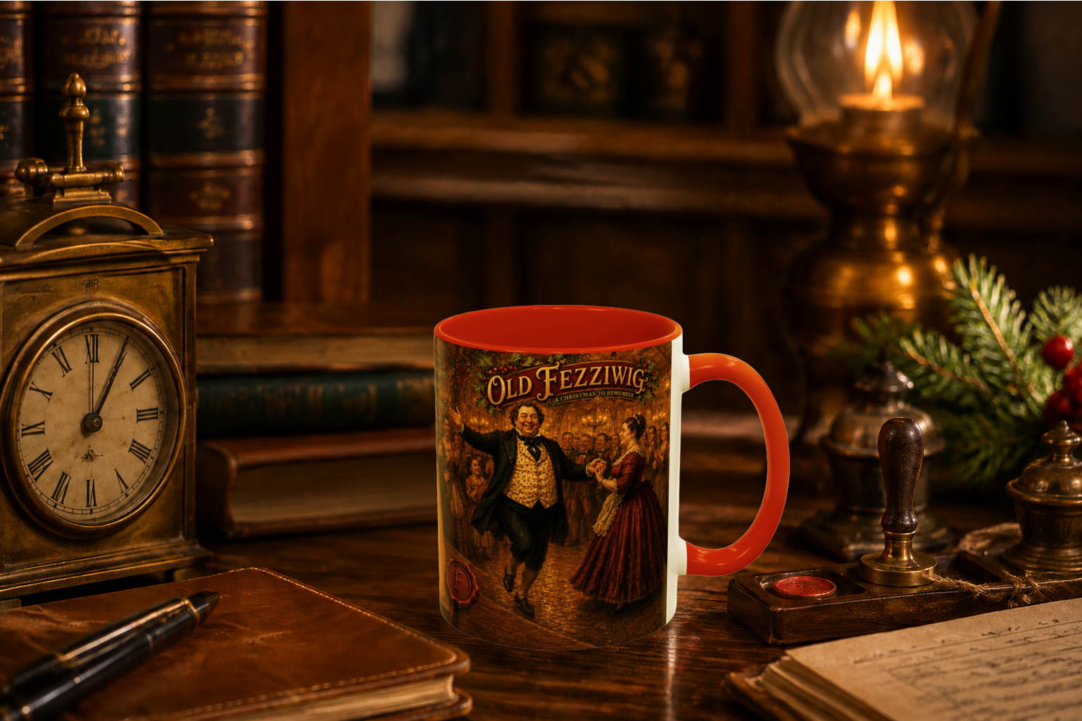 Old Fezziwig literary companion mug by Baker Street Press